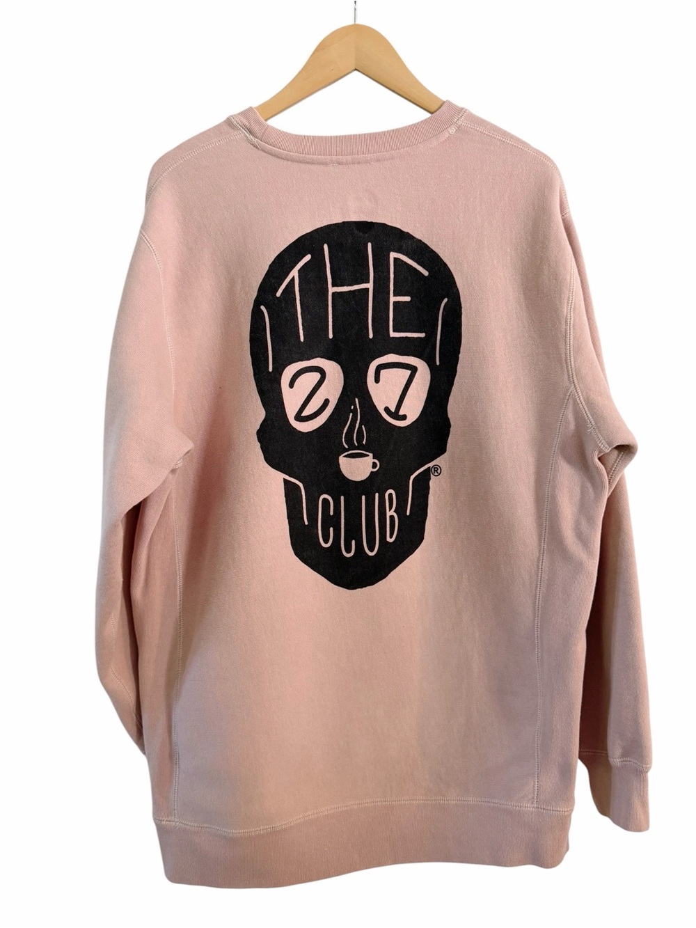 27 Club MGK Crewneck Salmon Pink Sweatshirt Local Coffee Dealer Size XL